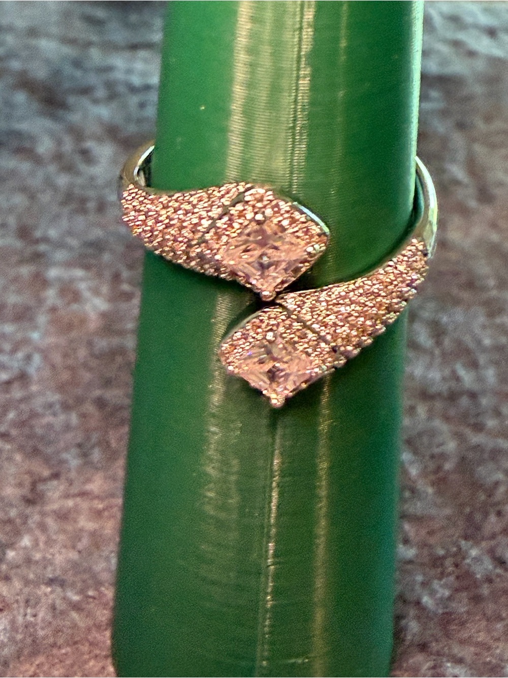 Cubic Zirconia Serpentine Ring